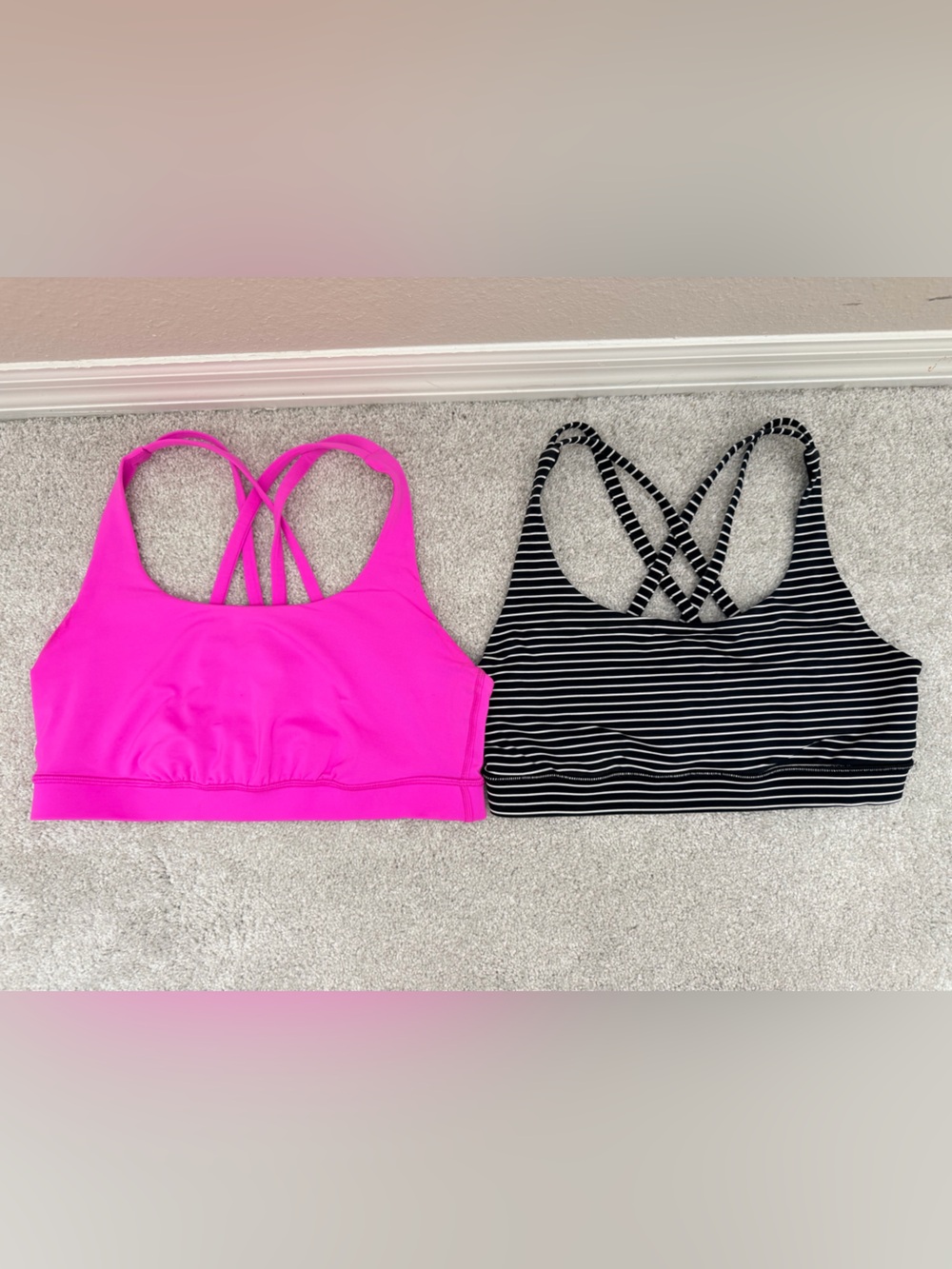 Lululemon set of 2 Energy Bras, size 8